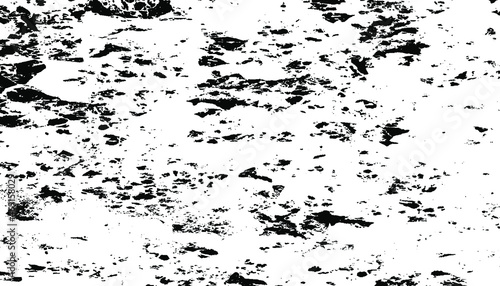 Rough black and white texture vector. Distressed overlay texture. Grunge background. Abstract textured effect. Vector Illustration. Black isolated on white background. EPS10