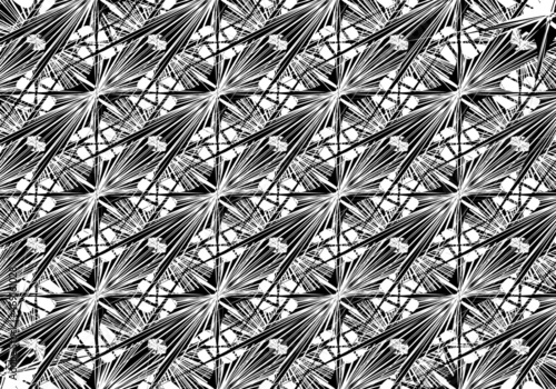 Fondo abstracto enmarañado en blanco y negro