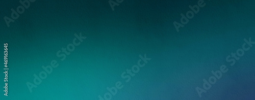 Trendy turquoise blue green gradient background.Abstract paper texture background for phones, web, design concepts. Wide banner