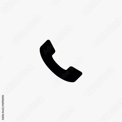 phone receiver icon. phone receiver vector icon on white background