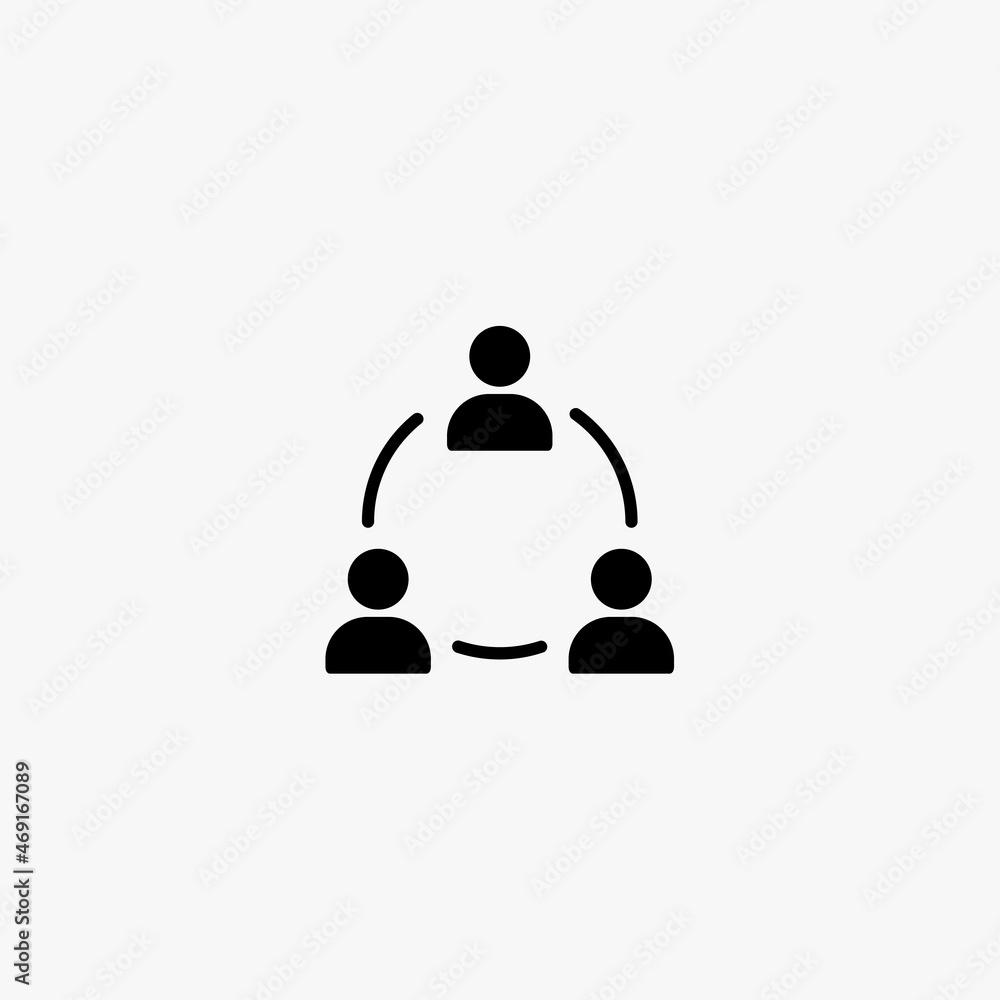 team icon. team vector icon on white background team icon. team vector icon on white background