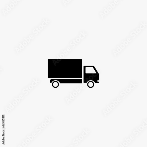 delivery truck icon. delivery truck vector icon on white background