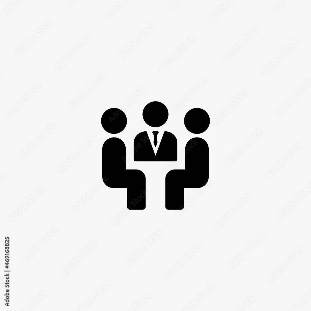 meeting icon. meeting vector icon on white background meeting icon. meeting vector icon on white background