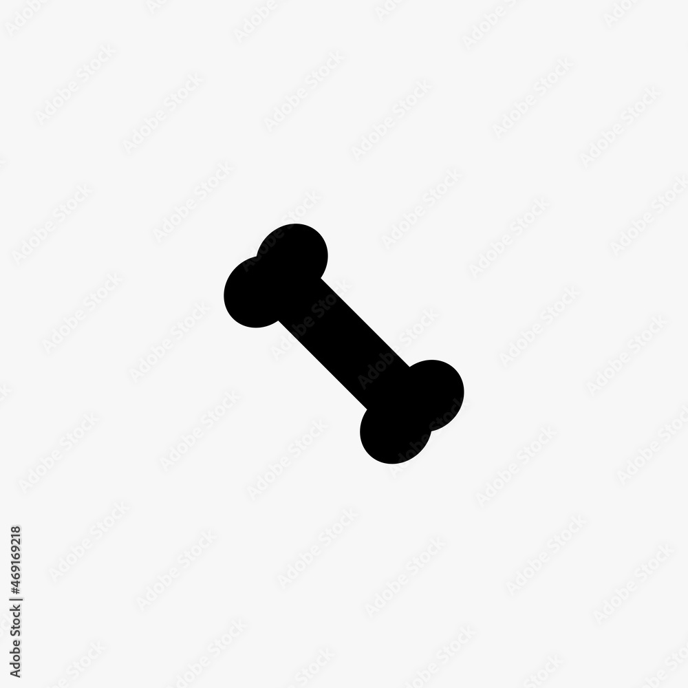 bone icon. bone vector icon on white background bone icon. bone vector icon on white background