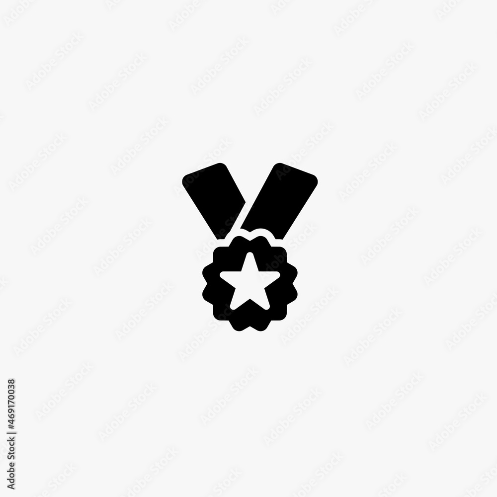 ribbon badge award icon. ribbon badge award vector icon on white background ribbon badge award icon. ribbon badge award vector icon on white background