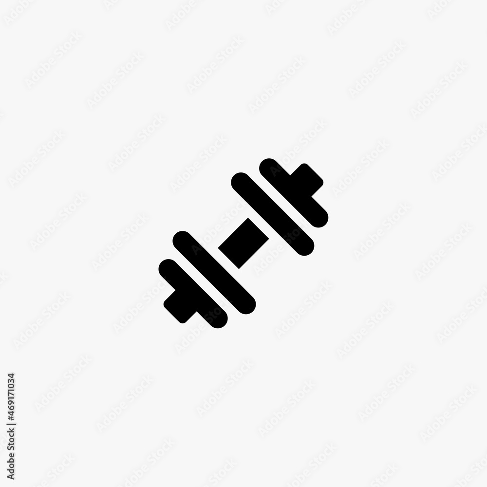 dumbbell icon. dumbbell vector icon on white background dumbbell icon. dumbbell vector icon on white background