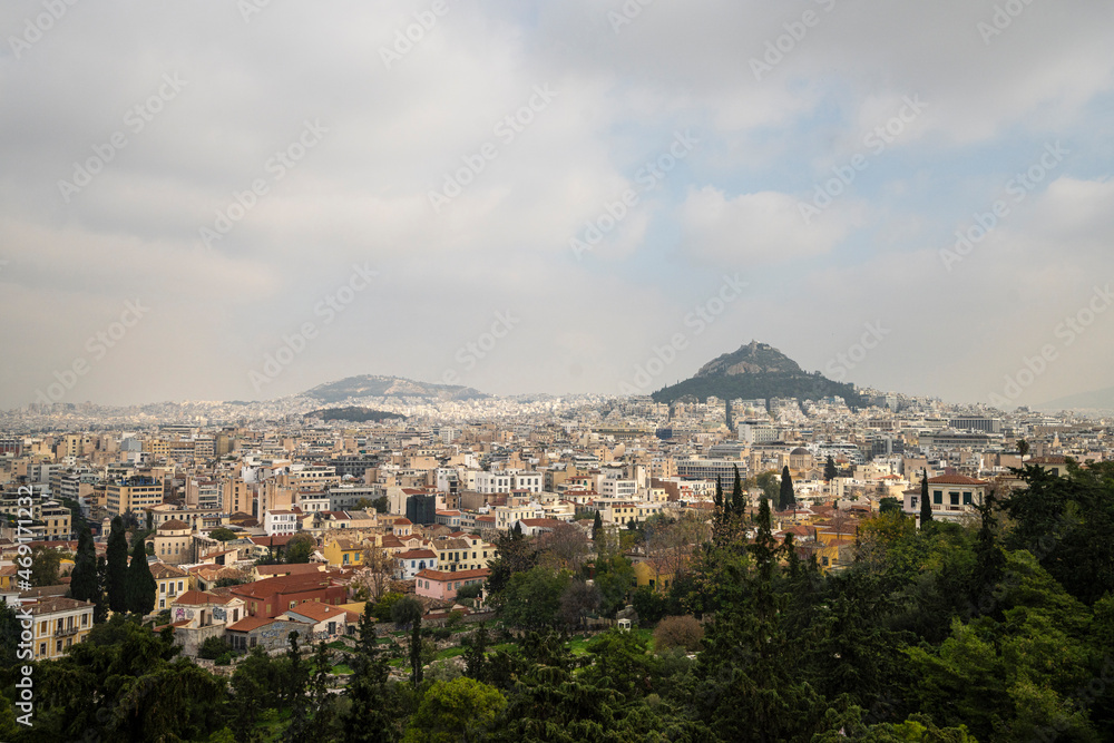 Lycabettus hill in Athens, Greece
