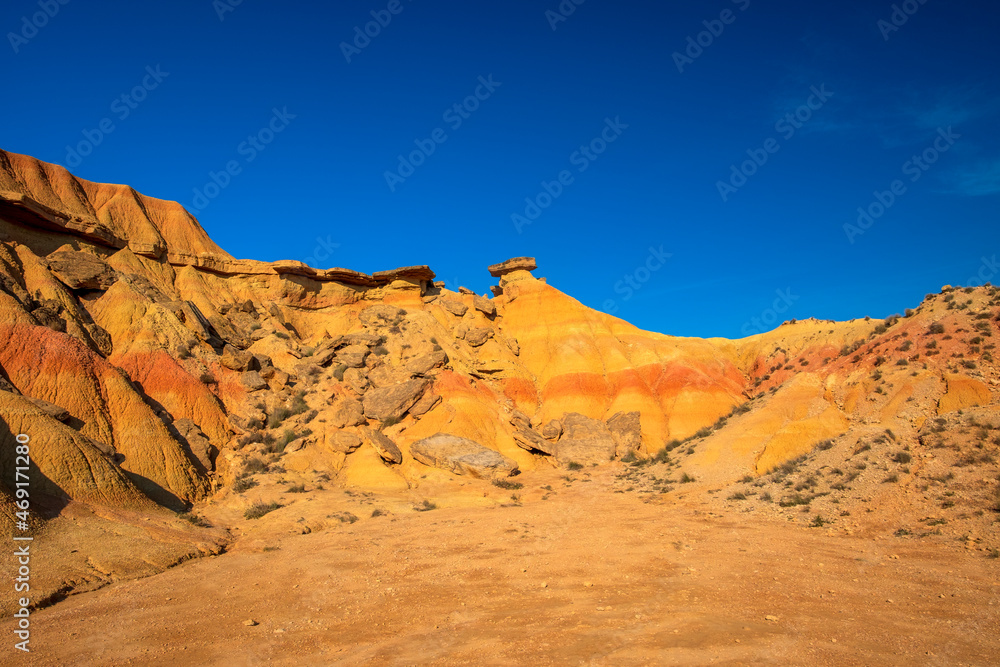 Fototapeta premium Las Bardenas Reales, afternoon light. Navarra, Spain