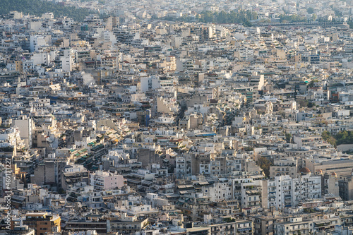 aerial view of Athens, Greece