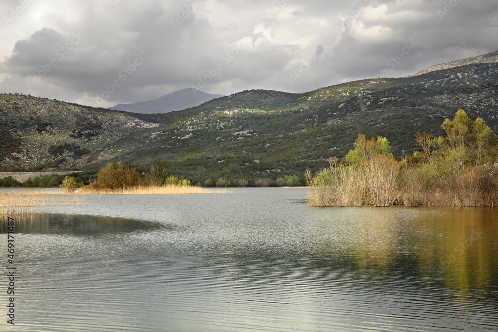 View of Lake Skadar. Montenegro