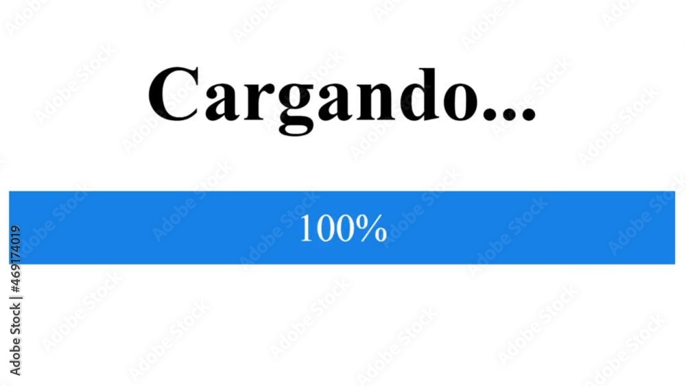 Spanish. Loading Progress Bar on Device Screen Digital Display of Web Page Website. Computer Software Monitor Viewpoint of Loading Processing File, Video, Music, Data. Spanish. Loading Progress Bar on Device Screen Digital Display of Web Page Website. Computer Software Monitor Viewpoint of Loading Processing File, Video, Music, Data.
