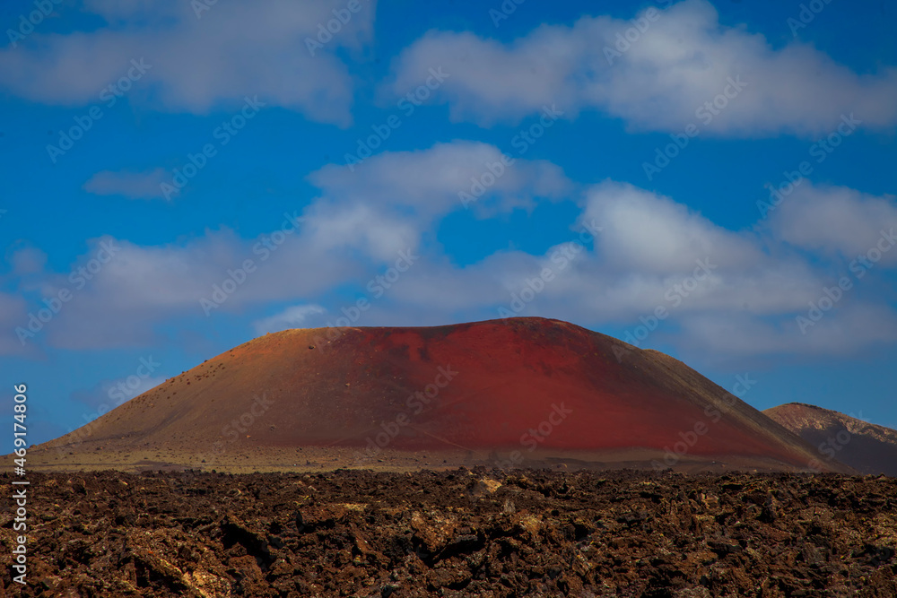 volcano in Lanzarote island