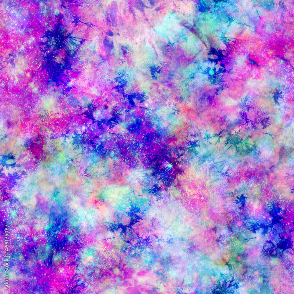 Galaxy Tie Dye Rainbow Pattern 