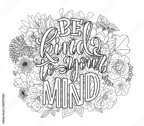 Lettering slogan about therapy. Mental healthcare. Funny quote for blog, poster and print design. Modern calligraphy text. Vector illustration