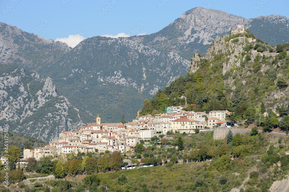 un village perché de la  Côte d'Azur - France