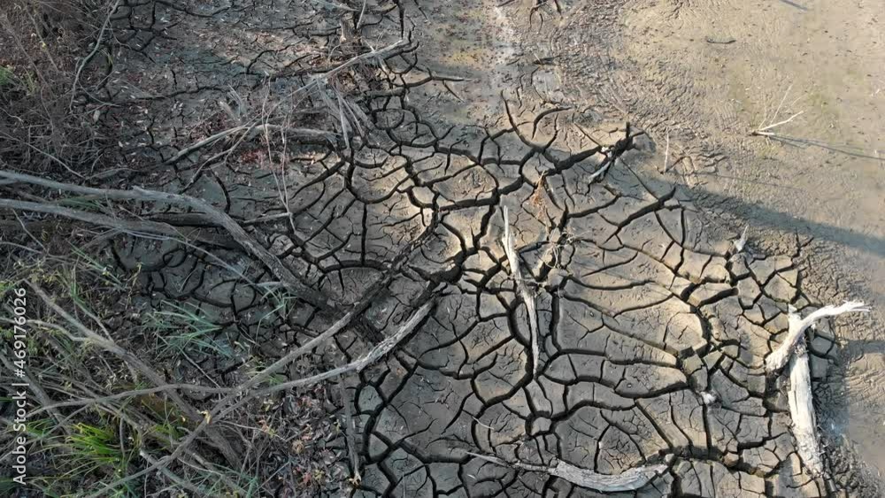Climate change and ecology. Cracked soil. Drought and dry lake. Climate change and ecology. Cracked soil. Drought and dry lake.