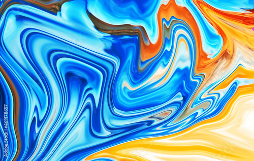 Wallpaper Mural 3840x2160 Swirls of marble. Liquid marble texture. Marble ink colorful. Fluid art. Very Nice Abstract Colorful Design Orange And Blue Swirl Texture Background Marbling Video. 3D Rendering, 4K. Torontodigital.ca
