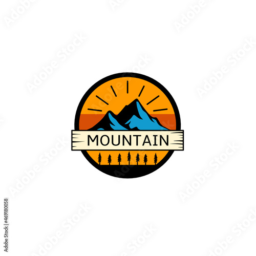 Illustration of the perfect mountain logo vector graphic design for any logo vector purposes related to mountains