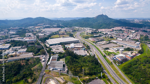 Pico do Jaraguá in Osasco, São Paulo, Brazil. Highest point in the city of São Paulo. With the Bandeirantes highway