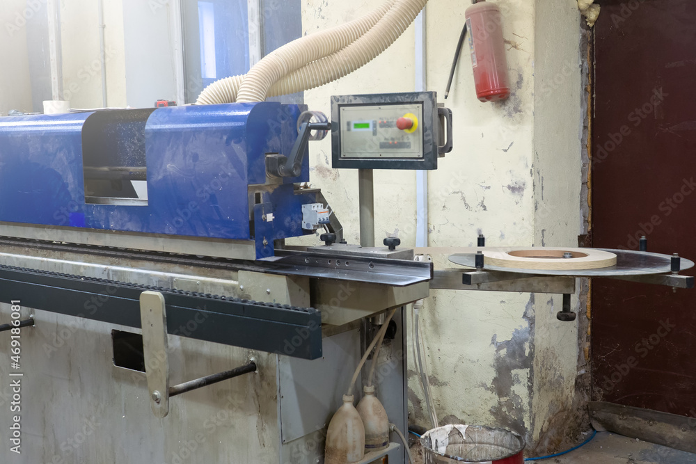process of sawing wood with a circular saw. Machine for wood cutting MDF and particle Board or chipboard for the manufacture of details of furniture. process of sawing wood with a circular saw. Machine for wood cutting MDF and particle Board or chipboard for the manufacture of details of furniture.