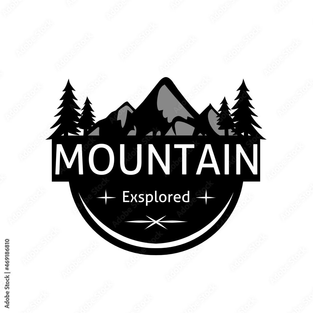 Illustration of the perfect mountain logo vector graphic design for any logo vector purposes related to mountains