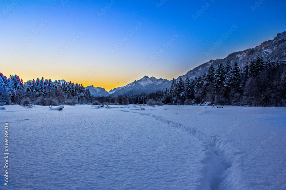 Obraz premium winter mountain landscape