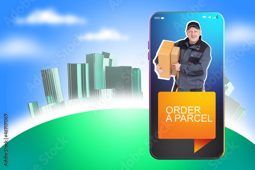 Order parcel. Parcel is in ...