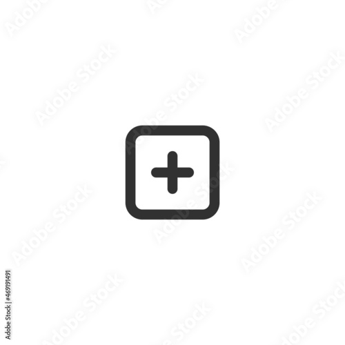 add or plus square button i...