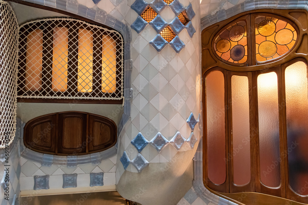 Barcelona, Spain - September 19, 2021: Inside Casa Batllo in Barcelona ...