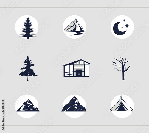 nine double exposure icons
