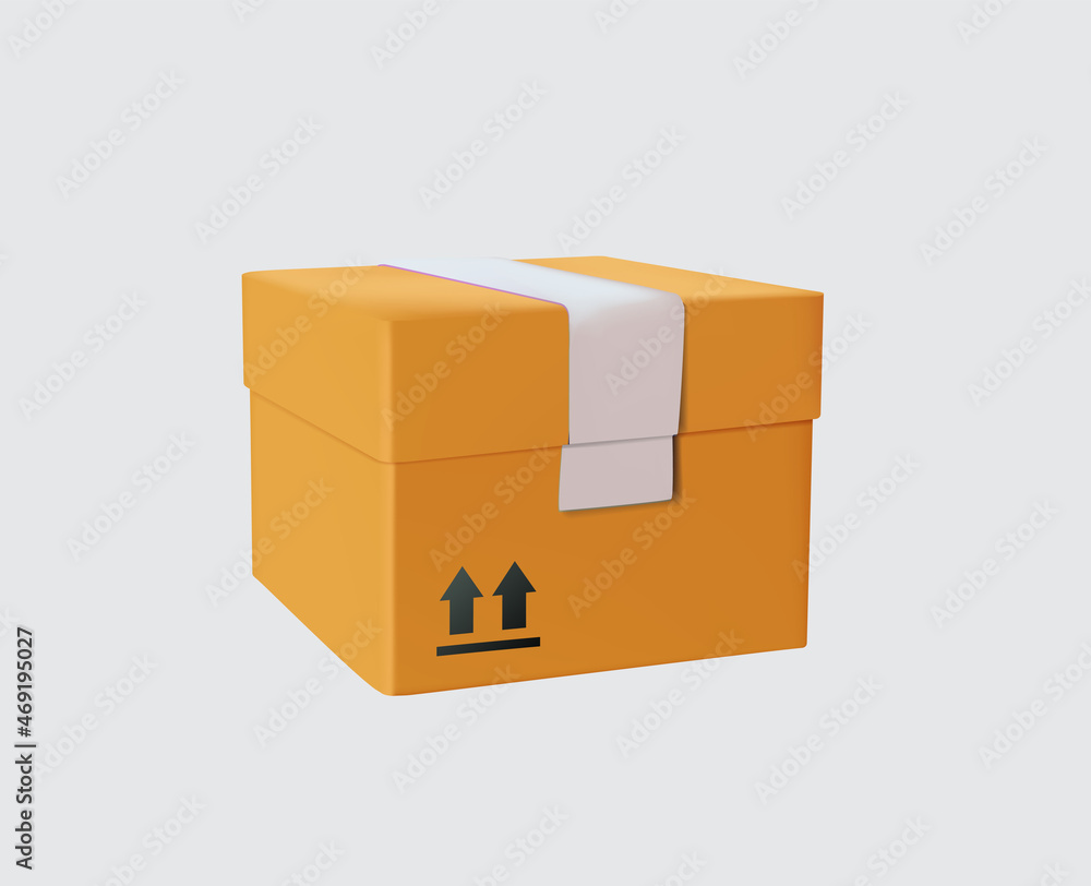 Parcel box, . Online shopping. 3D Vector Illustrations. Vector illustration 3D free to edit. Packaging paper. Parcel box, . Online shopping. 3D Vector Illustrations. Vector illustration 3D free to edit. Packaging paper.