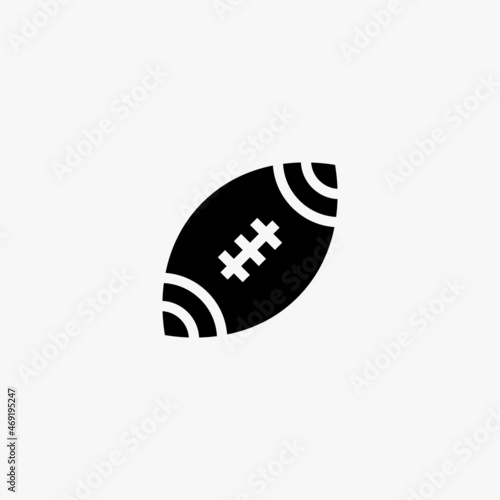 football ball icon. football ball vector icon on white background