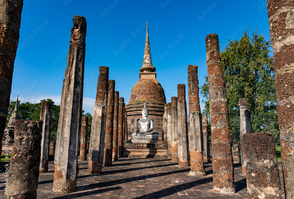 Obraz premium Historical Towns, Temples and Ancient Ruins in Thailand