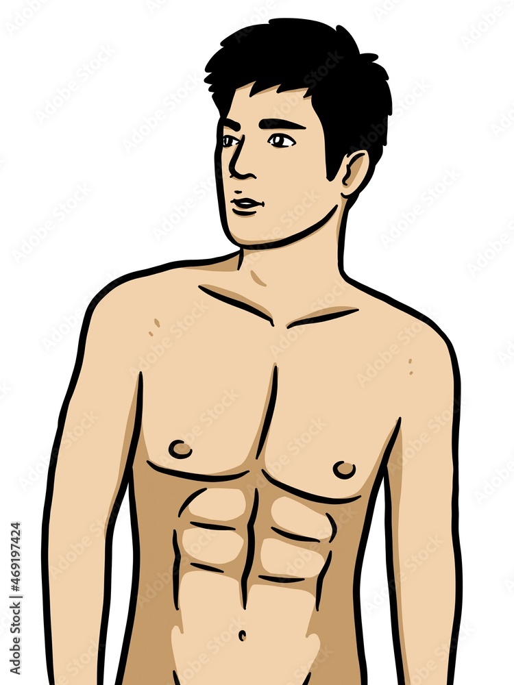 cute man cartoon on white background cute man cartoon on white background