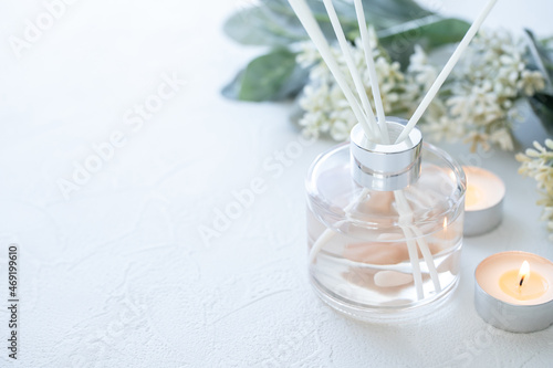アロマ　リードタイプのアロマディフューザー　室内の芳香剤 photo