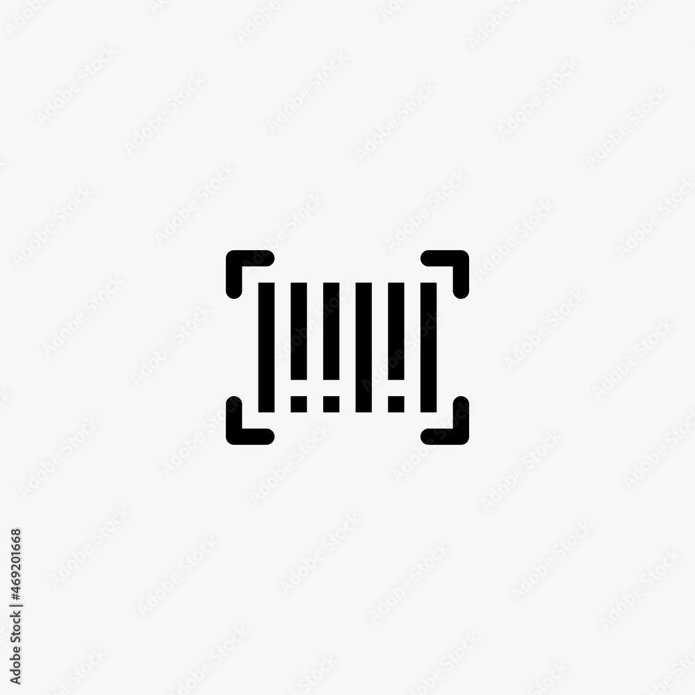 barcode icon. barcode vector icon on white background barcode icon. barcode vector icon on white background