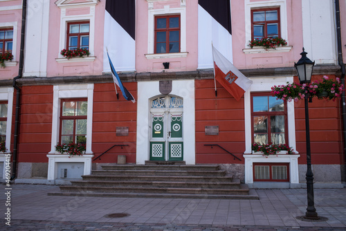 Fotografie Town Hall building in Tartu Estonia