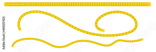 Yellow golden weaving chain. Seamless pattern. Design element set. Luxury jewelry. Vector illustration. Stock image. 