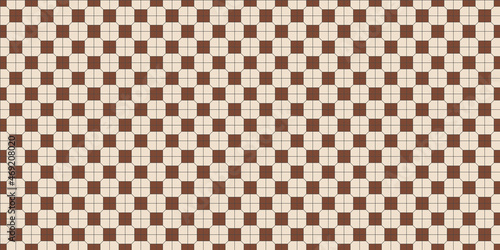 Vector seamless Hong Kong traditional vintage beige, brown pattern floor textured banner background