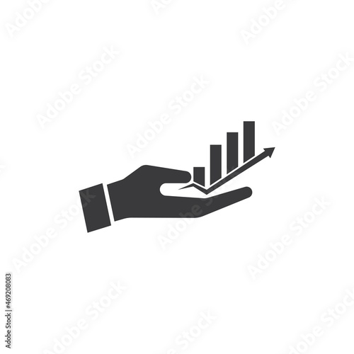 Currency hand and money icon