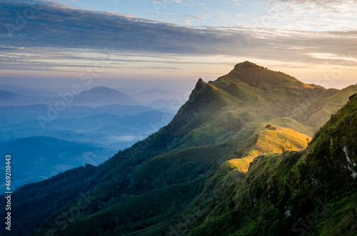 Sunset in PhaTung Mountain  Chiang Rai  Thailand