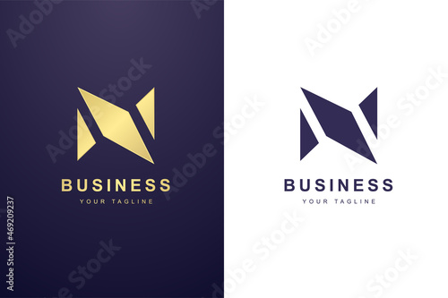 Initial Letter N Logo For Business or Media Company.