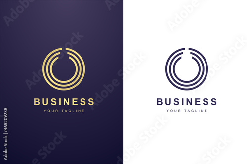 Initial Letter O Logo For Business or Media Company.