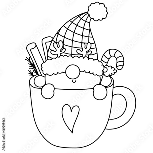 Christmas gnome mug