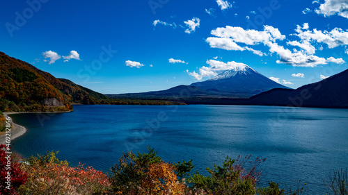 日本一の富士山と本栖湖
