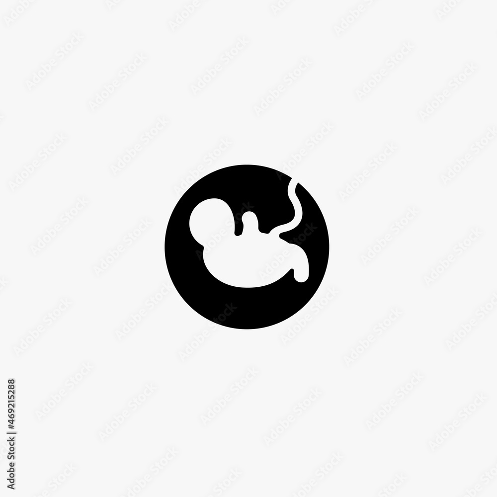 pregnancy icon. pregnancy vector icon on white background