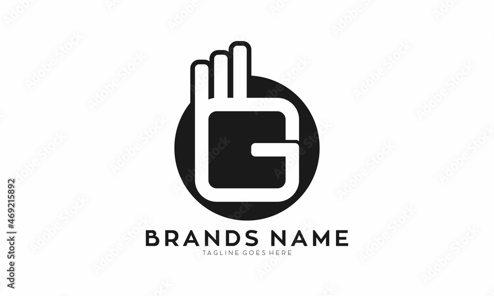 Abstract letter G for good symbol vector logo Abstract letter G for good symbol vector logo