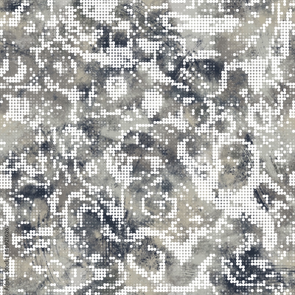 Seamless neutral and white grungy classic abstract surface pattern design for print. High quality illustration. Monochrome earth colored design with white pattern design overlay. Repeat graphic swatch Seamless neutral and white grungy classic abstract surface pattern design for print. High quality illustration. Monochrome earth colored design with white pattern design overlay. Repeat graphic swatch