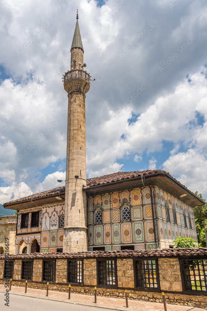 Sarena Dzamija or Decorated Mosque a colorful mosque in Tetovo, North Macedonia