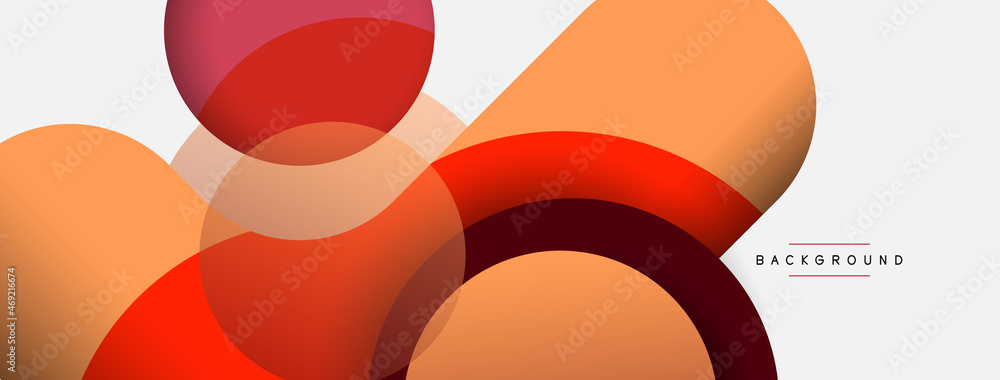 Circle and round shapes abstract background. Vector illustration for wallpaper banner background or landing page Circle and round shapes abstract background. Vector illustration for wallpaper banner background or landing page